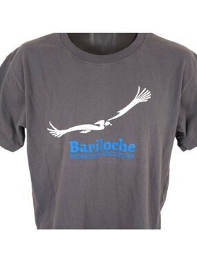 Bariloche T Shirt Mens Size Large Gray Patagonia Argentina Travel Destination